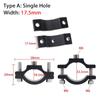 1Pcs Handlebar Frame Pipe Motorcycle Spotlight Holder  For 18.5-33.5mm Front Fork