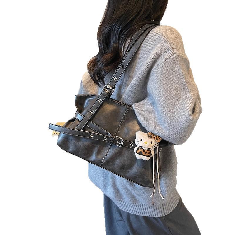 Maillard Retro Women's Underarm Bag - Autumn/Winter 2025 Trendy Niche Tote, Simple Commuter Style.