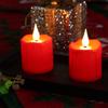 6 Pack USB-C Rechargeable LED Tea Light Candles , Waterproof Flameless Candle with Remote for Indoor and Outdoor