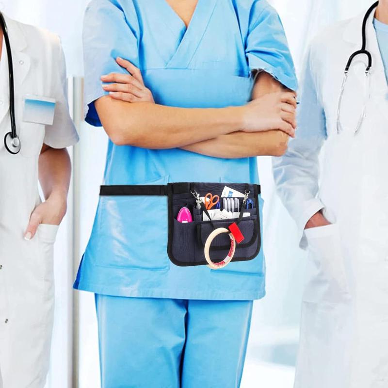 Nurse Fanny Pack Multi Pocket Waist Organizer Belt With Adjustable Waist Strap Nurse Waist Pouch Organizer Pouch Portable