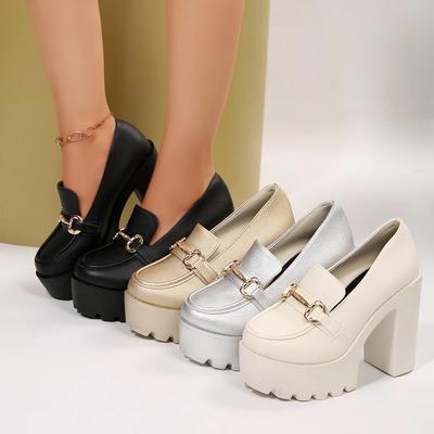 Módne 2025 Nové Dámske Nazúvacie Topánky na Vysokom Podpätku Trend Luxusné Elegantné Lodičky Platforma Baotou Vintage Pohodlné Topánky Zapatos De Mujer