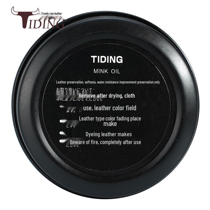 Premium Mink Oil Leather Care Cream for Jackets, Sofas, and Goods