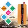 6000W Car Power Inverter 12/24V To 220/110V Converter USB Modified Sine Wave Overload Protection High Conversion Sturdy