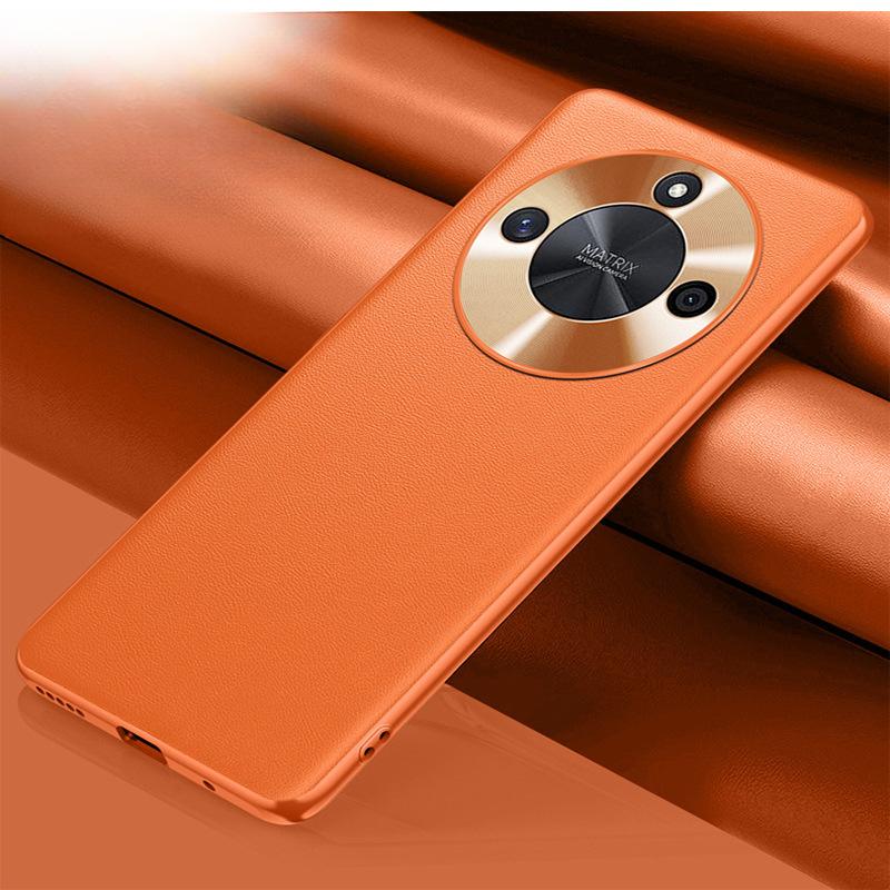 

Подходит для чехла для мобильного телефона Honor X50 Гальванизированный Honor 40 Объектив Полностью закрывающий Противоударный Высококлассный 30 Простой Мужской и Женский Однотонный Кожаный Чехол HONOR X30