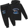 Tralalero Tralala Divertido Shark Meme Kids Clothes Hoodie+Pants 2pcs Set Toddler Boys Girls Tracksuit Children Outfits