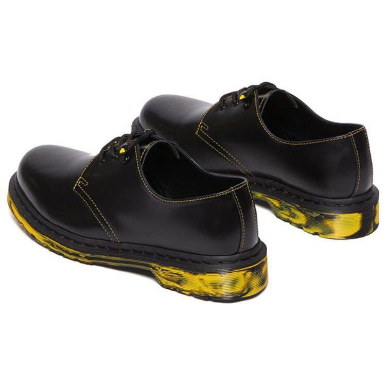 Dr. Martens 1461 Leather Round Toe Lace-Up Comfortable Low-Top Casual Shoes Unisex Casual Shoes Black 31162001