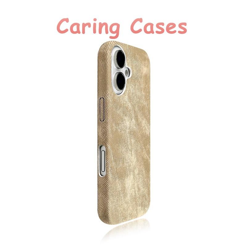 For iPhone 17 Pro Max Case Pink Canvas Slim Vintage Protective Compatible with iPhone 16 15 14 13 12 11