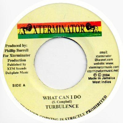 

7inch Record TURBULENCE - What Can I Do NONE Xterminator 2004 Jamaica Reggae, Ska & Dub Used