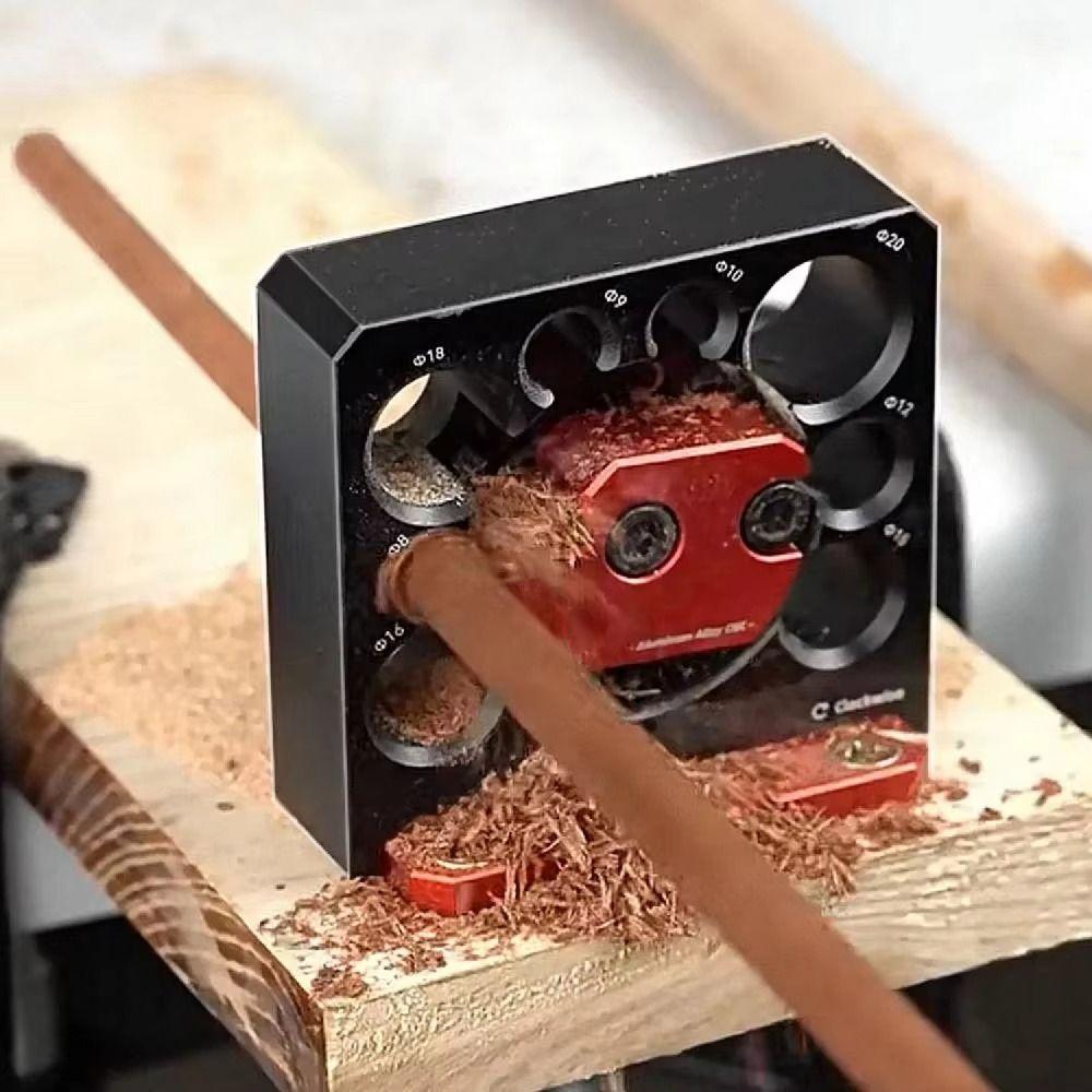 8 Holes Dowel Cutter Plate Adjustable Electric Drill Milling Dowel Dowel Maker Jig  Round Rod