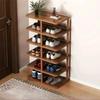 Solid Wood Shoe Rack Home Doorway Multi Layer Storage Fine Small Narrow Shelf Simple Sturdy and Stable Storage Rack Shoe Cabinet