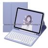 iPad Round Key Bluetooth Keyboard Leather Case with Pen Slot for Air/Pro/A16