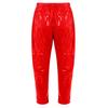 Pantaloni Street Dance Unisex per Bambini Vita Elastica Pantaloni a Carota Pantaloni Harun Pantaloni da Performance con Paillettes Lucide