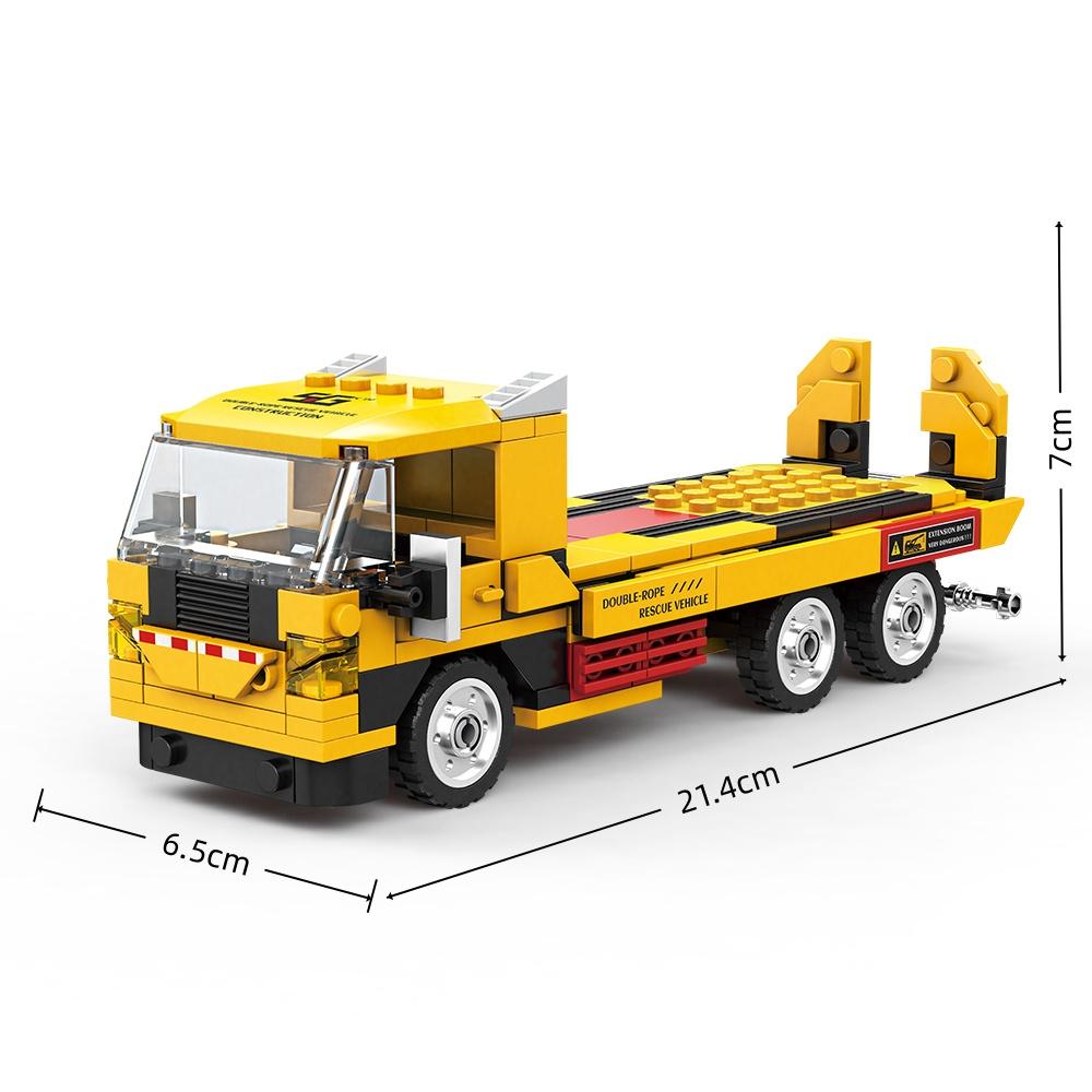 City Construction Engineering Building Kit Tractor Excavator Loader Mining Truck Assistance Vehicle Blocks Toy Collectible Gift