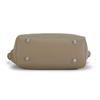 Barcos Premium Shrink Leather Handbag for Compact Simple Design with Functional Taupe Women, 2-Way Design, Pouch/Sub-Bag, Studs, Design,