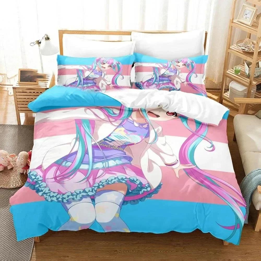 3D Print Raise A Suilen Reona Nyubara Comfortable Duvet Cover Pillowcase Bedding Set Children Bedroom Decoration Home Textile