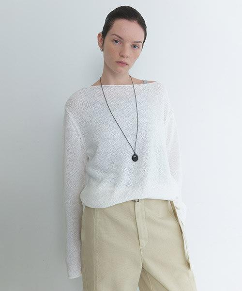 Onaenon One-Shoulder Loose Fit Knit Nek6Mp328