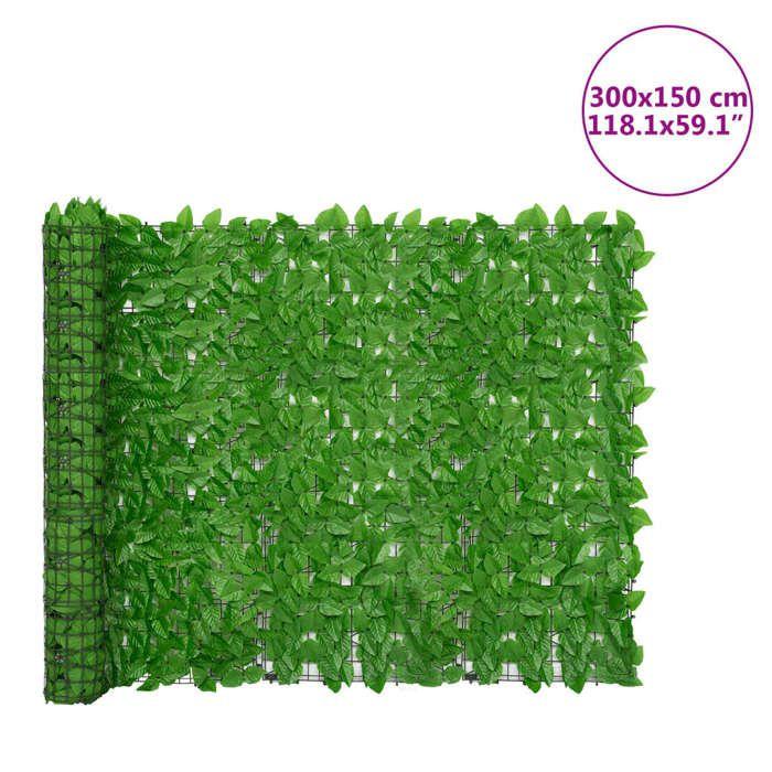 VidaXL Balcony Privacy Screen with Leaves, Artificial Fence, Privacy Fence, Garden Screen Terrace Patio Courtyard, 3216425