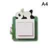 Leuchtender Tierschalteraufkleber, Cartoon-Aufkleber, im Dunkeln leuchten, fluoreszierende Dekoration, Panda-Schalteraufkleber, Home-Kid Room Decor