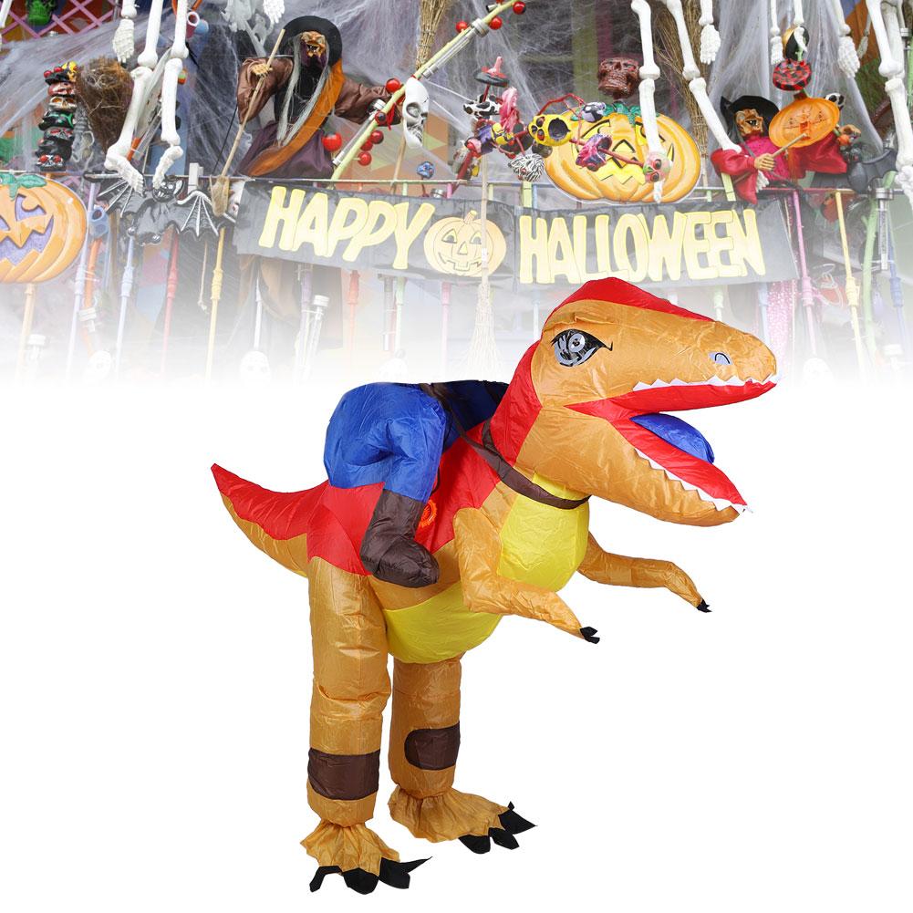 Dinosauří nafukovací halloweenský kostým pro dospělé Dítě s dmychadlem Vzduch Festivaly Party DekoraceX115