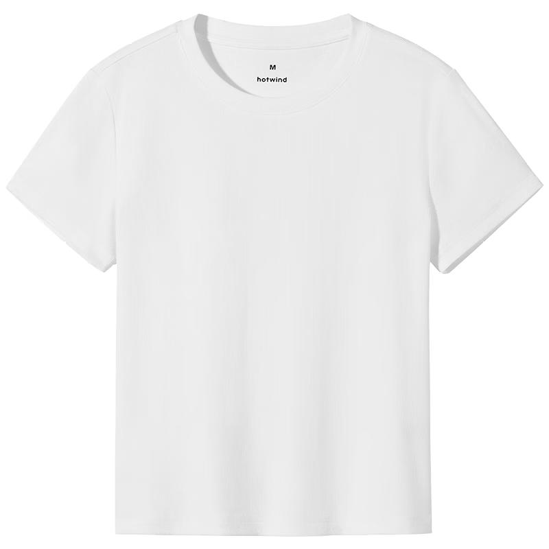 Hotwind Women's Basic Round Neck Short Sleeve T-Shirt
