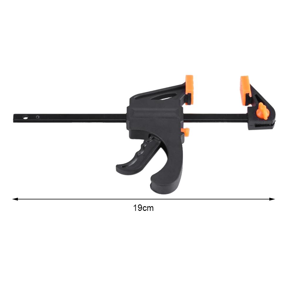 Plastic Woodworking Clip Bar F Clamp Grip Quick Ratchet Release Squeeze DIY Hand Gadget Tool