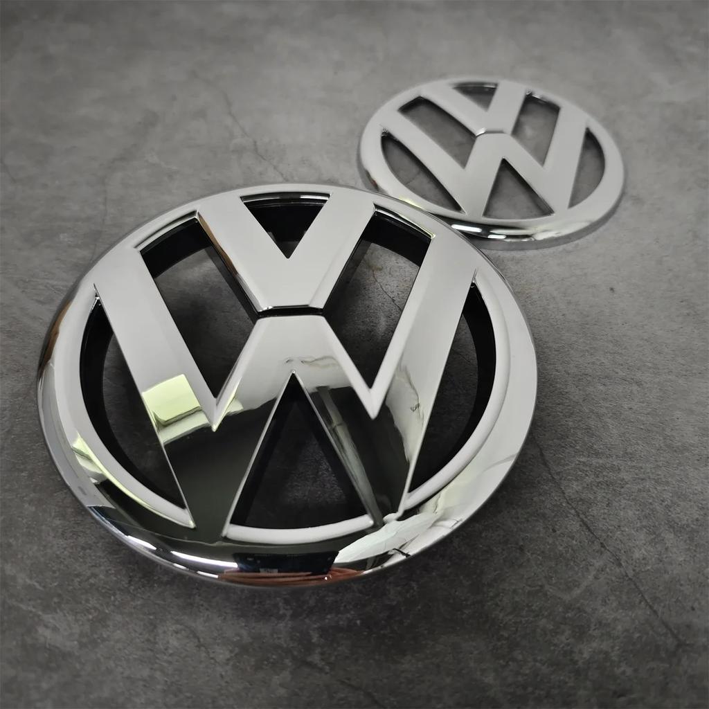 2025 Hot Volkswagen Golf MK6 2009-2012 Front Grill Emblem 135mm & Rear Trunk Badge 110mm 2PCS Replacement Car Logo Car Accessor