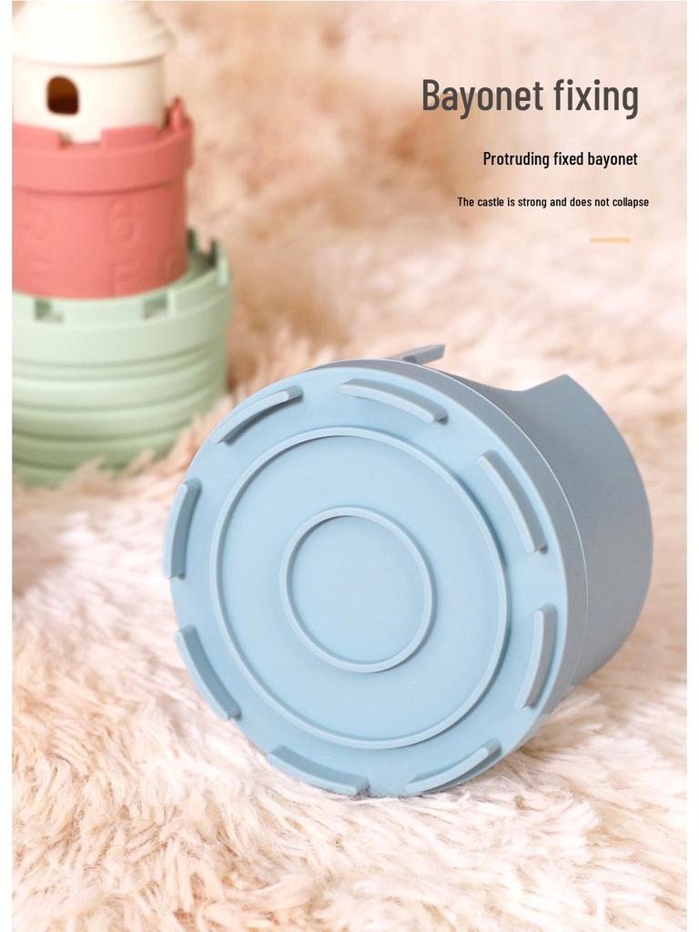 Colorful Silicone Stacking & Number Building Blocks for Early Learning