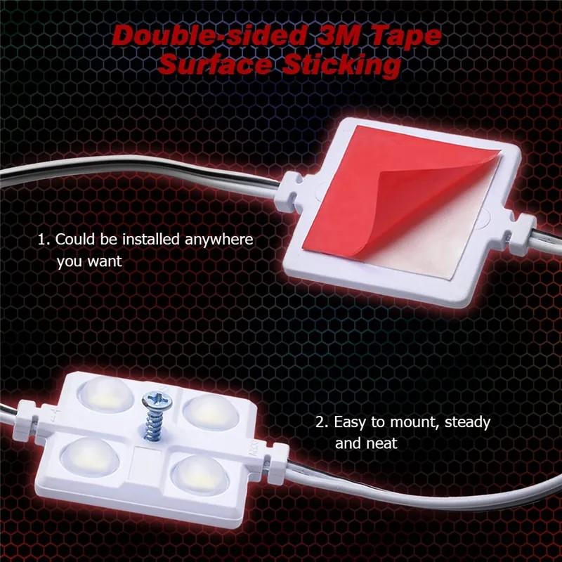 2023 12V 20LEDs Vnitřní osvětlení dodávky Bílá LED lampa Vodotěsná s LED Project Lens pro LWB Van Lodě Karavany Přívěsy Celling Light