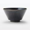MUJI Mino ware rice black in diameter 83993528 bowl, glaze, approx. 12.7cm