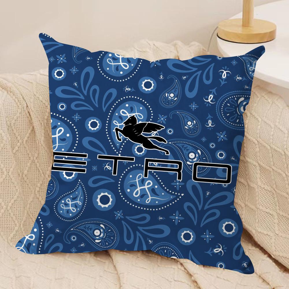 Fashion Design EEtroS Cushion Cover Short Plush Doublesided Print Square Throw Pillow Covers Sofa Home Cushion Decor