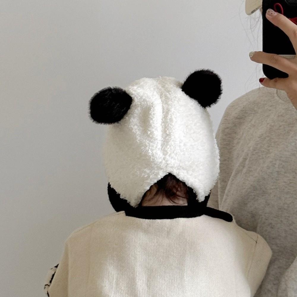 Pig Knitted Hat Bear Ear Protection Hat Cute Baby Plush Hat  Boy