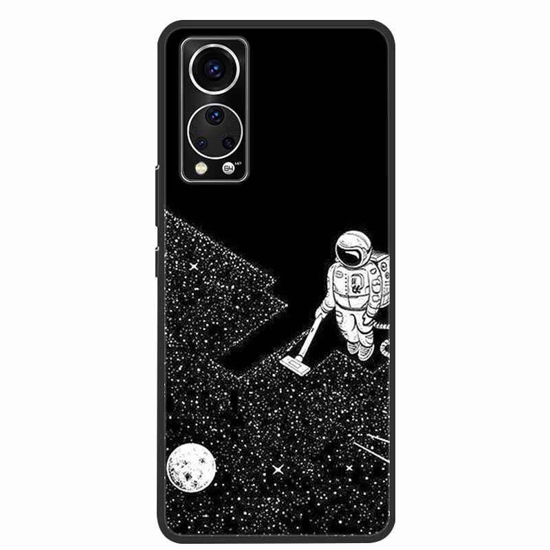 Für ZTE Axon 30 Handyhülle Cover Cooler Wolf Löwe Tiger Schwarzes Silikon Weiche Hülle Für ZTE Axon 30 Rückabdeckung Hülle Axon30 5G Hülle