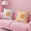 Cartoon Rainbow Sun Pillow Case Pattern Printed Pillowcase For Living Room Sofa Cushion Cover & Bedroom Decor
