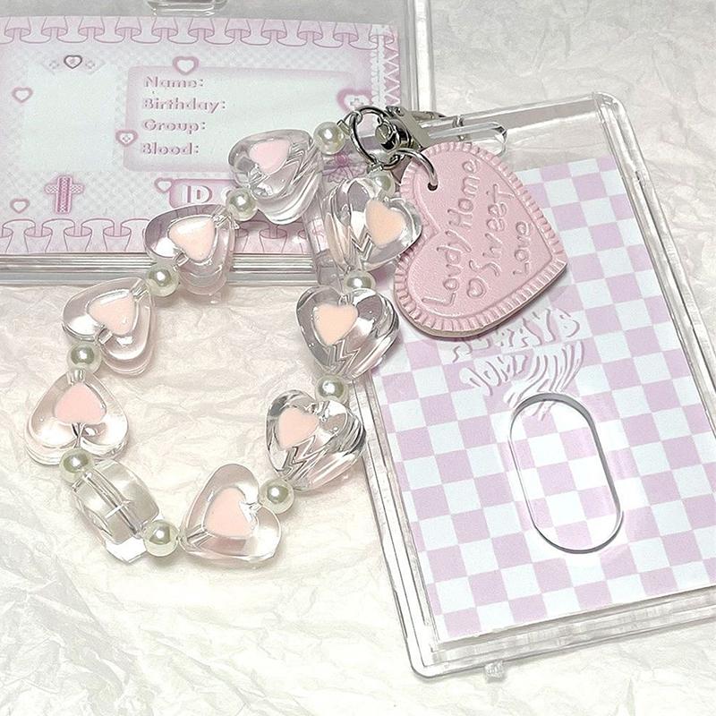 Butterfly Acrylic Card Holder Photocard Holder Credit Id Bank Card Protective Case  Keychain Pendant