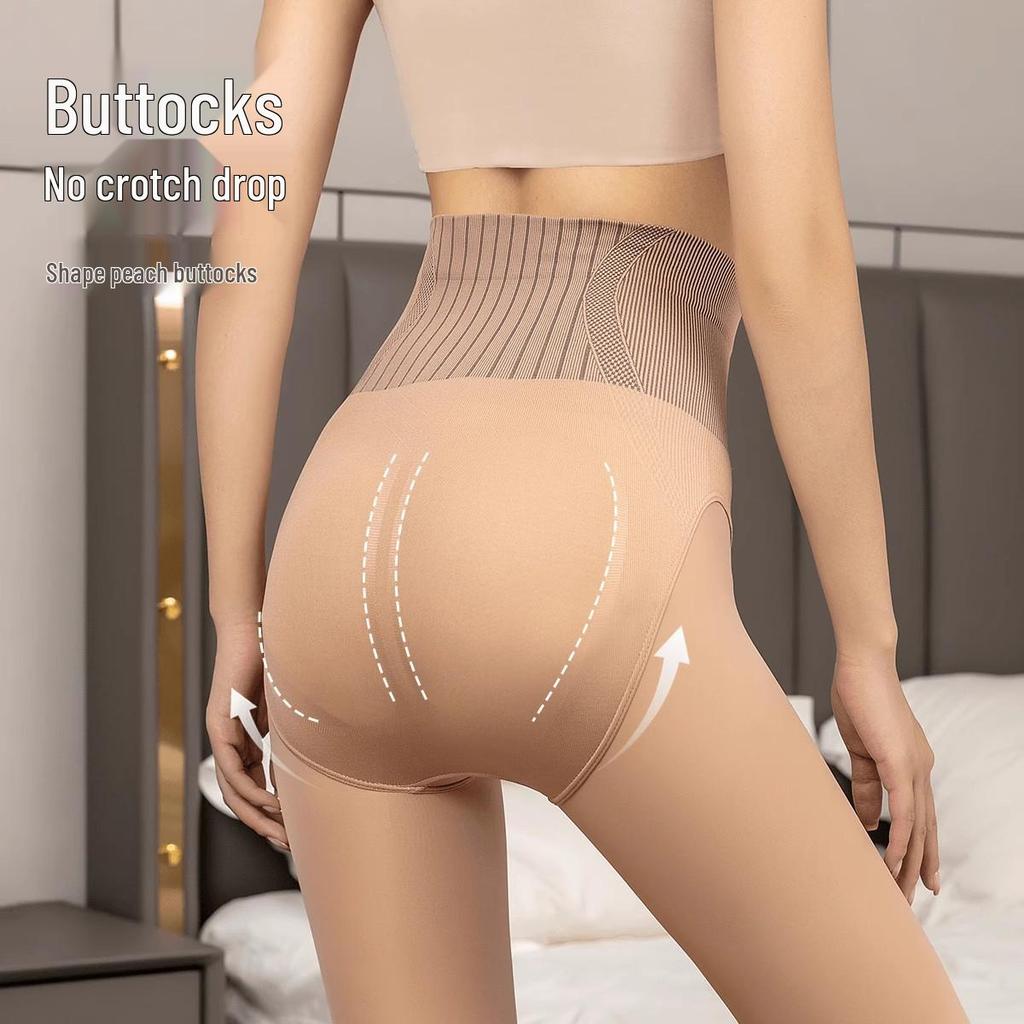 Flower Fairy High Waist Tummy Control Fleece-Lined Leggings - Autumn/Winter Women's Bare Leg Thin, Extra Thick Pantyhose