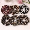 European & American Leopard Print Velvet Hair Scrunchies: High Elastic Korean Style