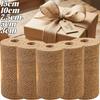 3/5/7.5/10/15cm Jute Stof Rol Kerstcadeauverpakking Strikje DIY Handgemaakt Bruiloft Feest Huisdecoratie Jute Rol Benodigdheden