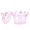 12Pcs Gift Bags Transparent Crown Plastic   Box For Party Gift Chocolate Boxs;Pink: