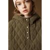 ELLE KIDS Girls' Vintage Quilted Hooded Padded Jacket