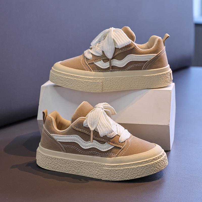 Children's sports shoes 2025 spring and autumn new British style board shoes Korean version of girls' shoes casual shoes super light and thin