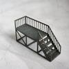 1/64 Staircase Model Small Ornament Furniture Miniature Stairs Attic Ladder for Micro Landscape