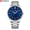 CURREN 8430 Men's Waterproof Quartz Watch with Steel Band, Business Casual Large Dial