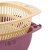 2pcs Vegetable Washing Basket Double Layers Fruit Washing Drying Drain Basin Basket for Household