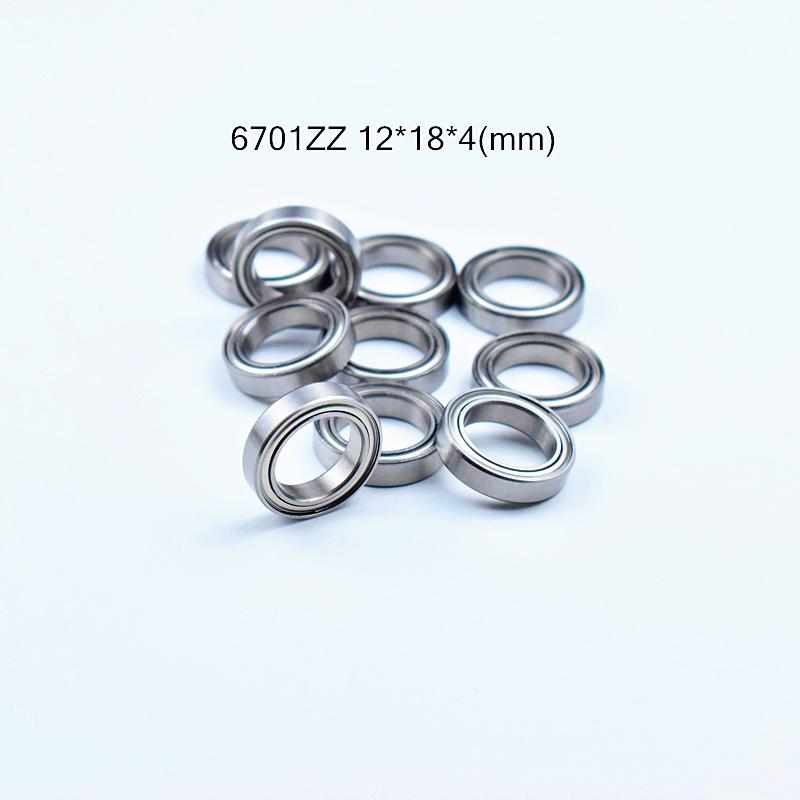 

6701ZZ хромована сталь металевий герметичний підшипник 10шт 12*18*4(мм)
