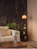 Antique-Style Floor Lamp with Shelf: Retro Bedside Table for Living Room or Bedroom.