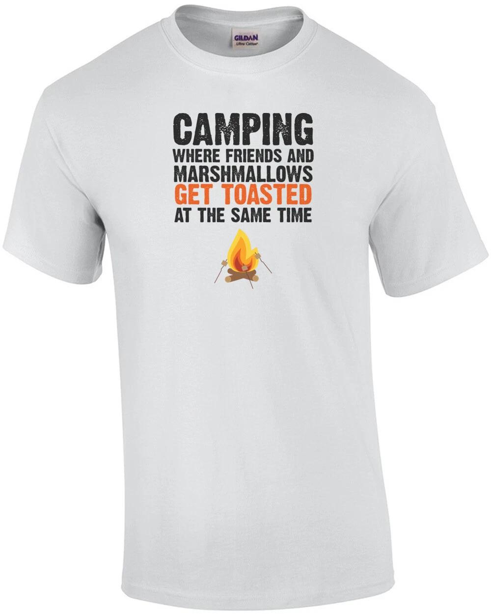 Camping - where friends and marshmallows get toasted at the same time - campi... 3XL