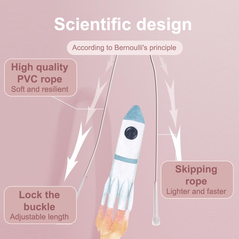 2.8M Corda de Pular Infantil Corda de Pular Esportiva Alça Transparente Corda de Pular de Corrida Equipamentos Esportivos