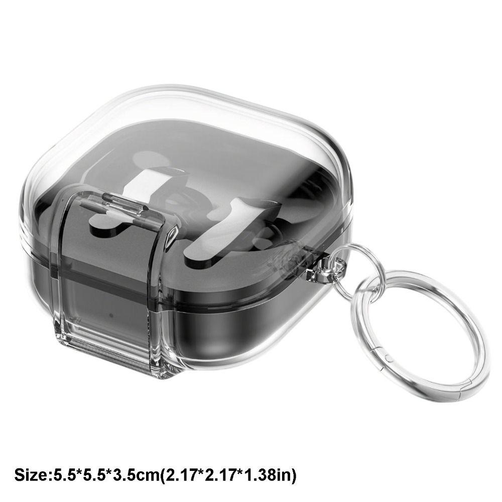 Transparent Earphone Case Full Cover Shell Earbuds Cover for Samsung Galaxy Buds4/4pro Travel