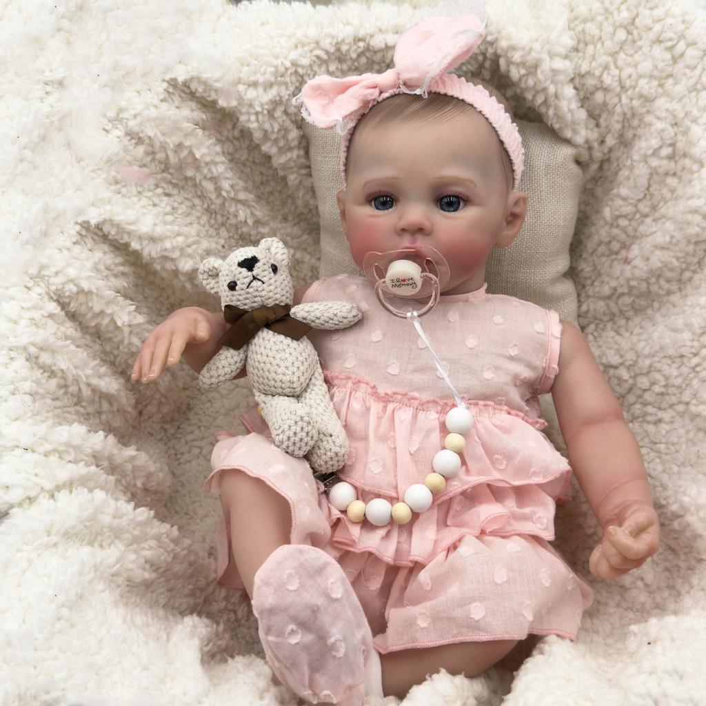 Silikon-Mädchenpuppe 49cm Mit Realistischer 3D-Wiesenhaut Für Sammler Und Als Geschenk