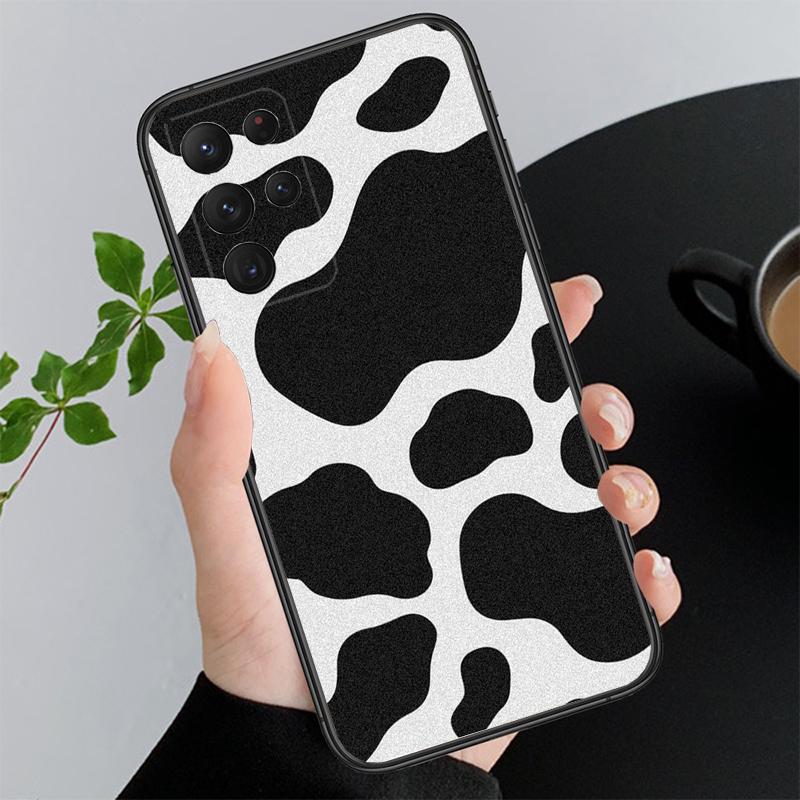 Milk Cow Print Phone Case For Samsung A52S A21S A33 A23 A13 A14 A32 A52 A53 A54 A51 A71 A15